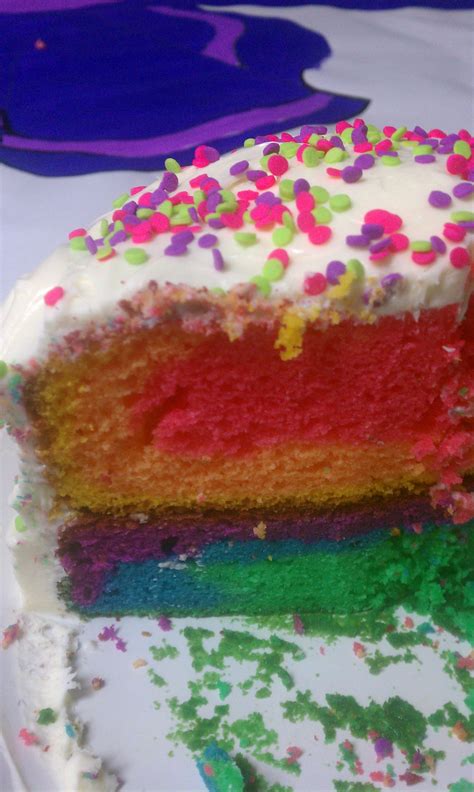 My 1st Rainbow Cake Rainbow Cake Cake Desserts