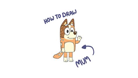 How To Draw Chilli Heeler Bluey Official Website