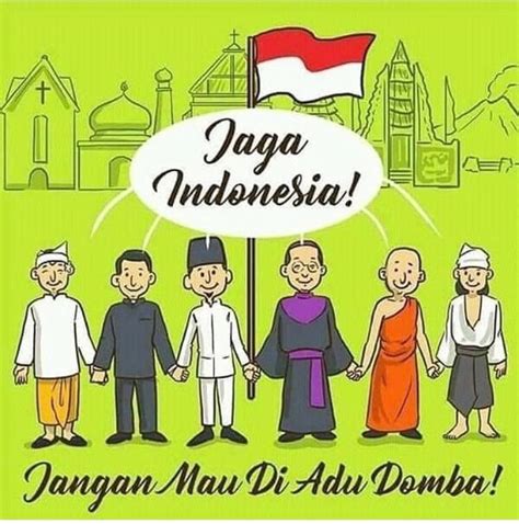 Contoh Poster Keragaman Agama Di Indonesia Desain Poster Tema Aku Hot
