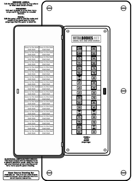 Labeling the electric panel is pretty easy, so here are the things you need to learn to get the job done quickly. Breaker Panel Label Template Luxury Open source Svg Distribution Board Electrical Panel in 2020 ...
