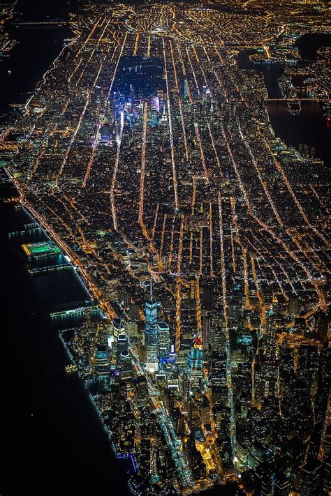 Hd Wallpaper Vincent Laforet New York City Manhattan Night Aerial