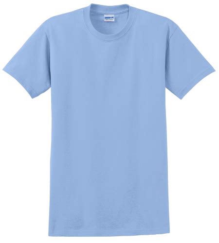 Light Blue Gildan Ultra Cotton 100 Cotton T Shirt By Gildan A