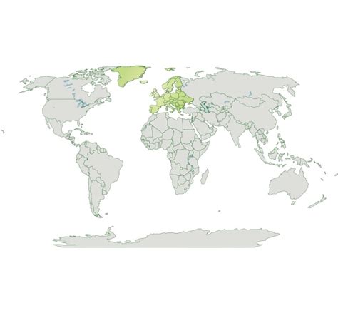 Mapa De Europa Con Fronteras En Verde Pastel Foto De Archivo