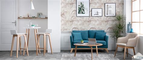 Skandinavische sofas & ecksofas sind aus besten materialien hergestellt. Sofa skandinavisch 2 Plätze Hellgrau helle Holzbeine OSLO - Miliboo