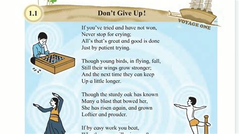 Dont Give Up Chapter 11 English Class 6 Youtube