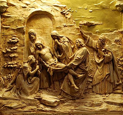 14th Station Of The Cross Jesus Is Laid In The Tomb Jesus Art