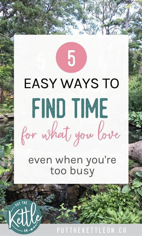 5 Easy Ways To Find Time In Your Busy Schedule Busy Schedule Getting