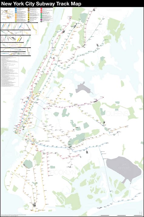 A Complete And Geographically Accurate Nyc Subway Track Map