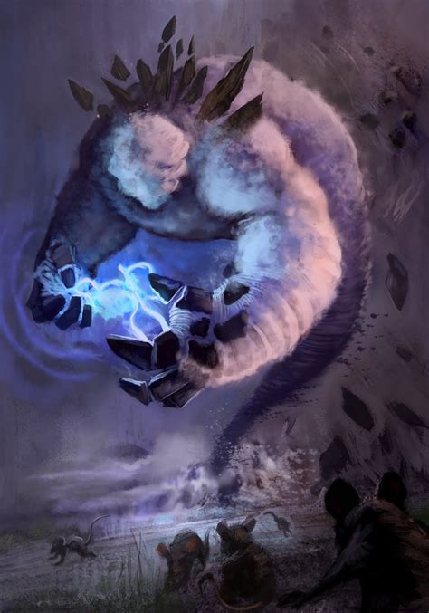 Air Elemental Fantasy Monster Fantasy Beasts Dark Fantasy Art