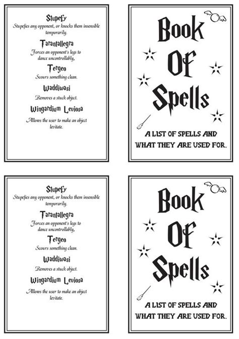 In addition to this particular example all harry potter spells, unpardonable spellsare permitted in times of war. Crush harry potter spells list printable | Bailey Website