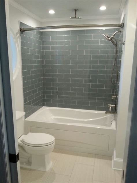 The most common bathroom glass tile material is glass. Stunning Glass Tile Master Bath Remodel - Transitional ...