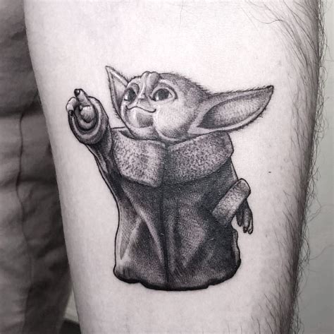 25 Baby Yoda Tattoos For That Mandalorian Fans Will Love