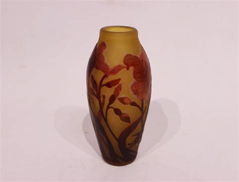 French Glass Vase By Emile Gallé 1900s For Sale At Pamono