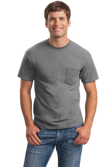 Gildan Mens Ultra Cotton Short Sleeve T Shirt With Pocket 2300