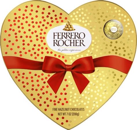 Ferrero Rocher Fine Hazelnut Milk Chocolate Candy T Box 7 Oz