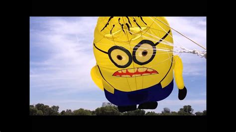 5 meter minion inflatable kite youtube