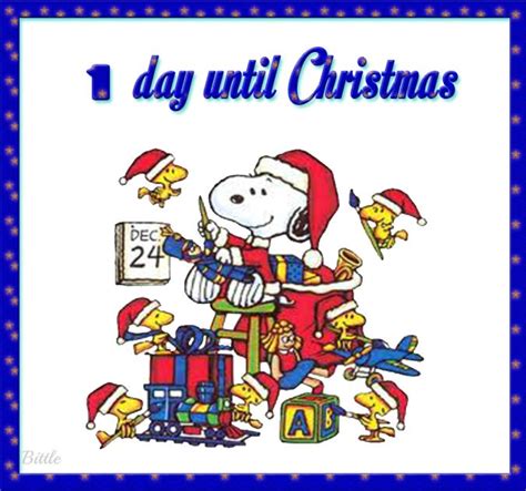 1 Day Until Christmas Quotes Quote Snoopy Christmas