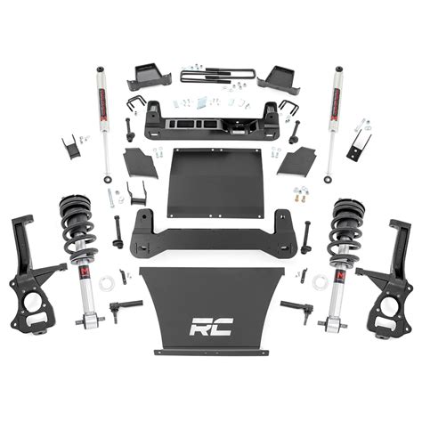 4 Rough Country Gmc Suspension Lift Kit 19 23 Sierra 1500 At4 Gmt