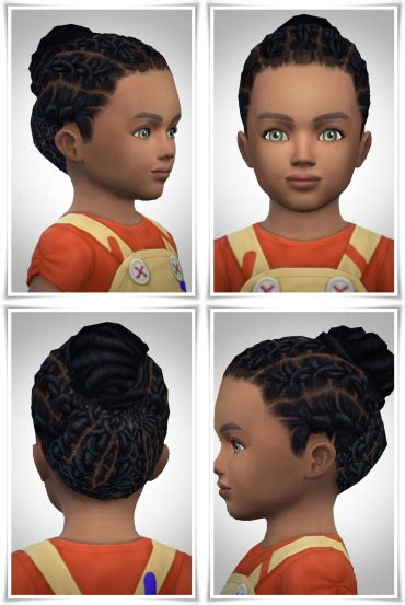 Birksches Sims Blog Toddler Box Braids Hair Sims 4 Hairs