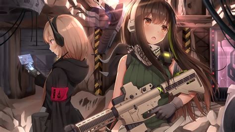 Anime Girls With Guns Wallpaper Hd Guns Short Hair Girls With Guns