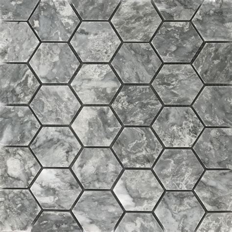 Hexagon Mosaic Grey Tile