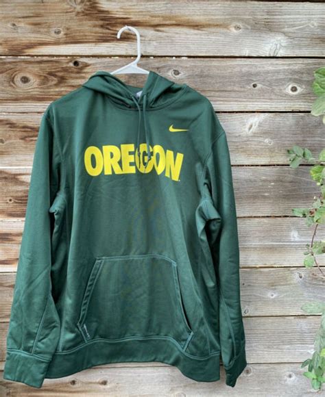 Oregon Ducks Green Nike Therma Fit Pullover Hoodie Mens Size 2xl Nwts