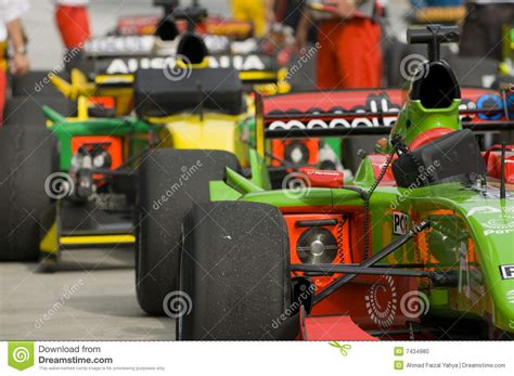 Rows Of A1 Cars After Race In Sepang Malaysia Editorial Image Image