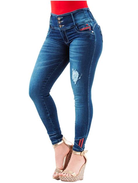 Ltrose 2021 High Waisted Push Up Distressed Colombian Jeans For Women