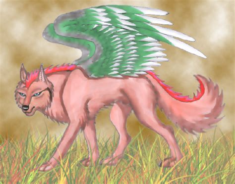 The Winged Red Wolf By Wolfymewmew Fanart Central