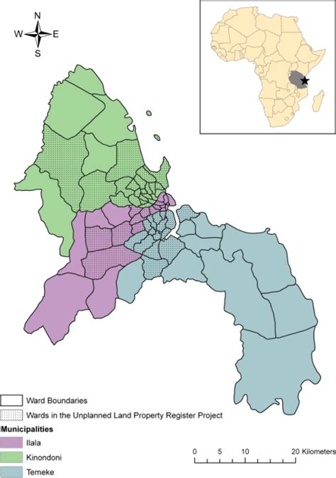 municipal and ward boundaries in dar es salaam tanzani open i