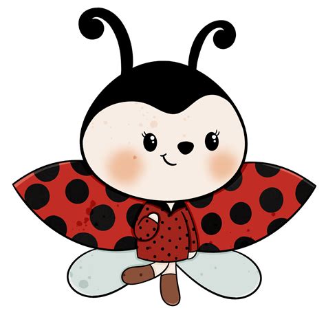 Cute Ladybug Cartoon Design Character 9636965 Png