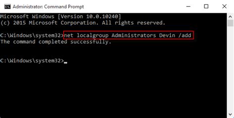 How To Promote Standard User To Administrator In Windows 10