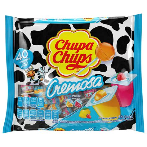 Chupa Chups Cremosa Pops Yogurt 40 Count Bag Lollipop Suckers 2