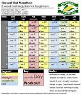 Pictures of 8 Week Beginner Half Marathon Training Schedule
