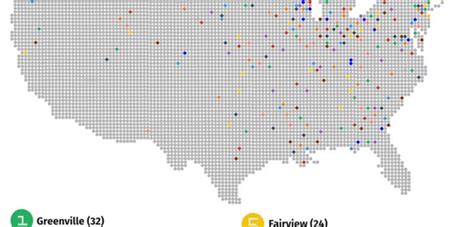 The 10 Most Common City Names In The United States Infographic Only