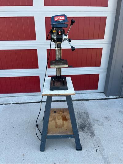 Ryobi 10 Inch Bench Top Drill Press With Stand Great Condition For