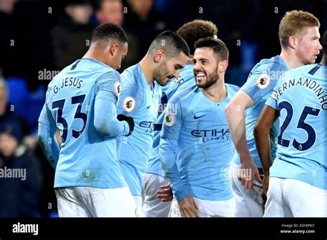 Manchester Citys Gabriel Jesus Celebrates Scoring His Sides Second