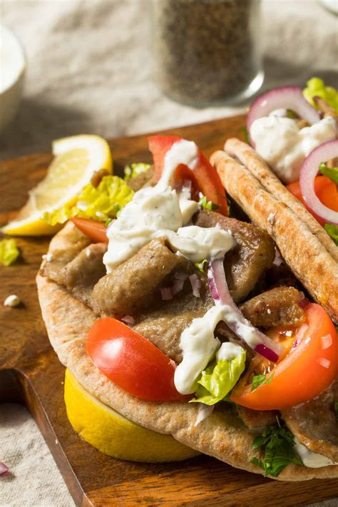 Easy Greek Gyro Sandwich With Tzatziki Sauce Izzycooking
