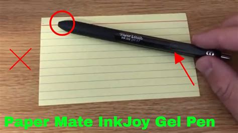 Not all pen erasers are created equal and there is one eraser that stands out from the crowd. How To Use Paper Mate InkJoy Gel Pen Review - YouTube