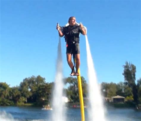 A water jet pack seems like something straight out of a superhero movie. forces - How does the 'water jet pack' work? - Physics ...
