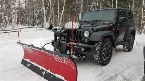 All Set For Snow New Boss Htx Series Plow Has Been Installed Jeep