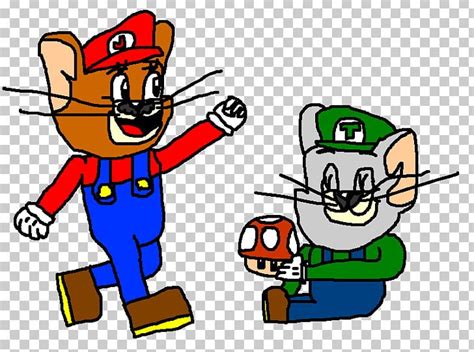 Mario Bros Nibbles Tom Cat Jerry Mouse Png Clipart Area Artwork Hot