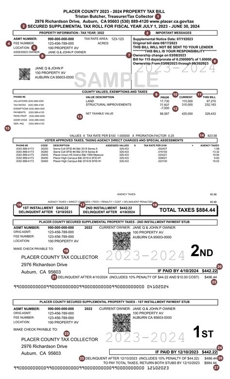 Property Tax Bill