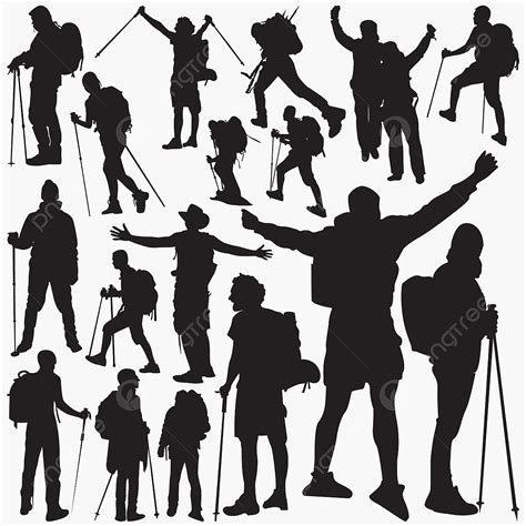 Hikers Silhouette Png Transparent Hiker Silhouette Hiker Drawing