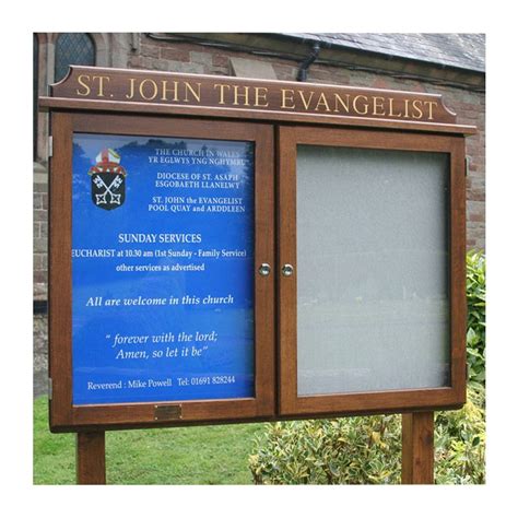 Church Noticeboards Church Signs And Poster Cases By Greenbarnes
