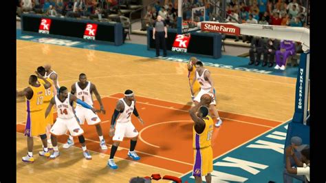 Nba 2k12 Inbound Alley Oop Kobe Bryant Youtube