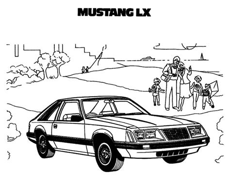 Refinished in correct candyapple red. Car Mustang LX Coloring Pages | Best Place to Color