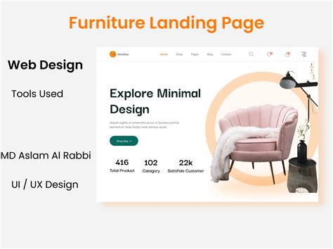 Furniture Landing Page Uplabs