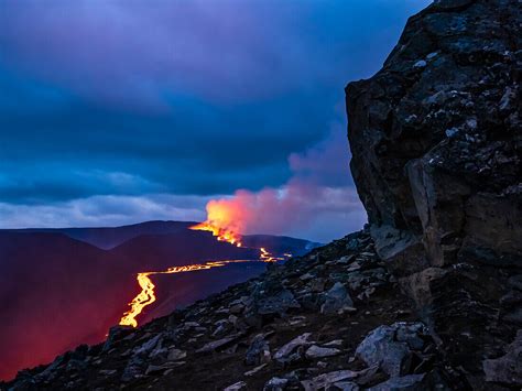 Glowing River Of Magma From License Image 71386760 Lookphotos