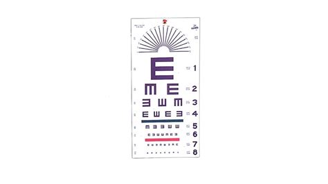 Illiteratetumbling E Hanging Eye Chart